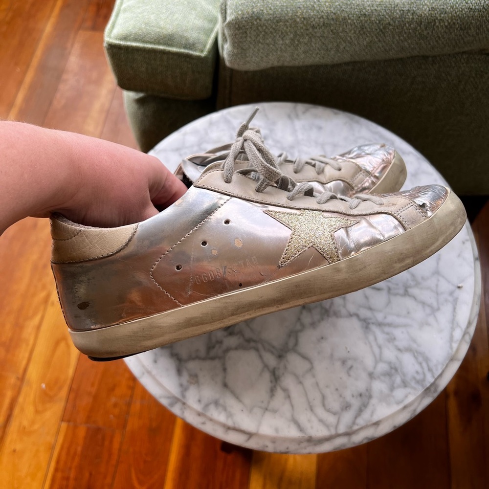 Rose gold golden goose